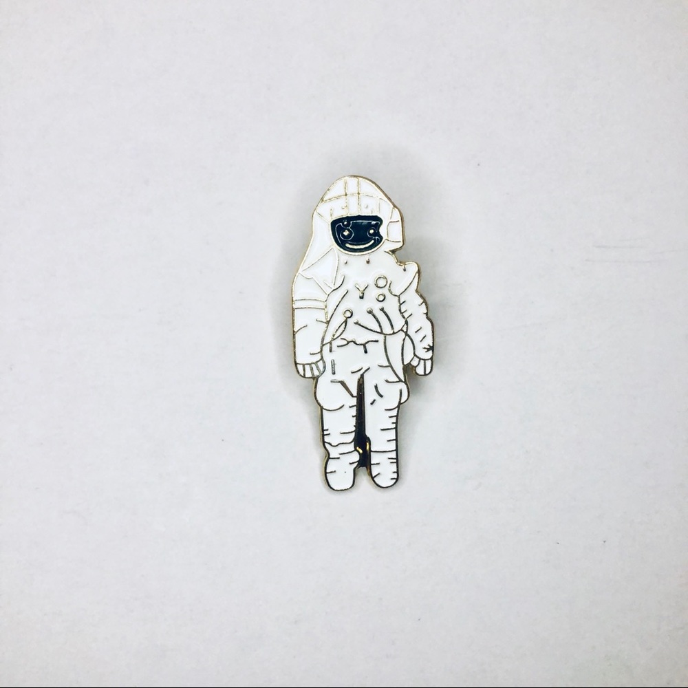 Out of this world astronaut / spaceman fashion pin
